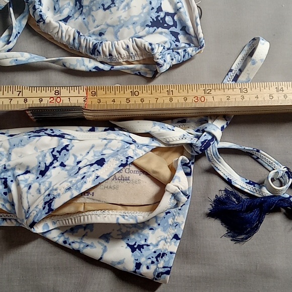 Bathing Suit TART MEDIUM Swimwear TWO Piece BIKINI NEW MULTICOLOR TRIANGLE - Picture 3 of 5